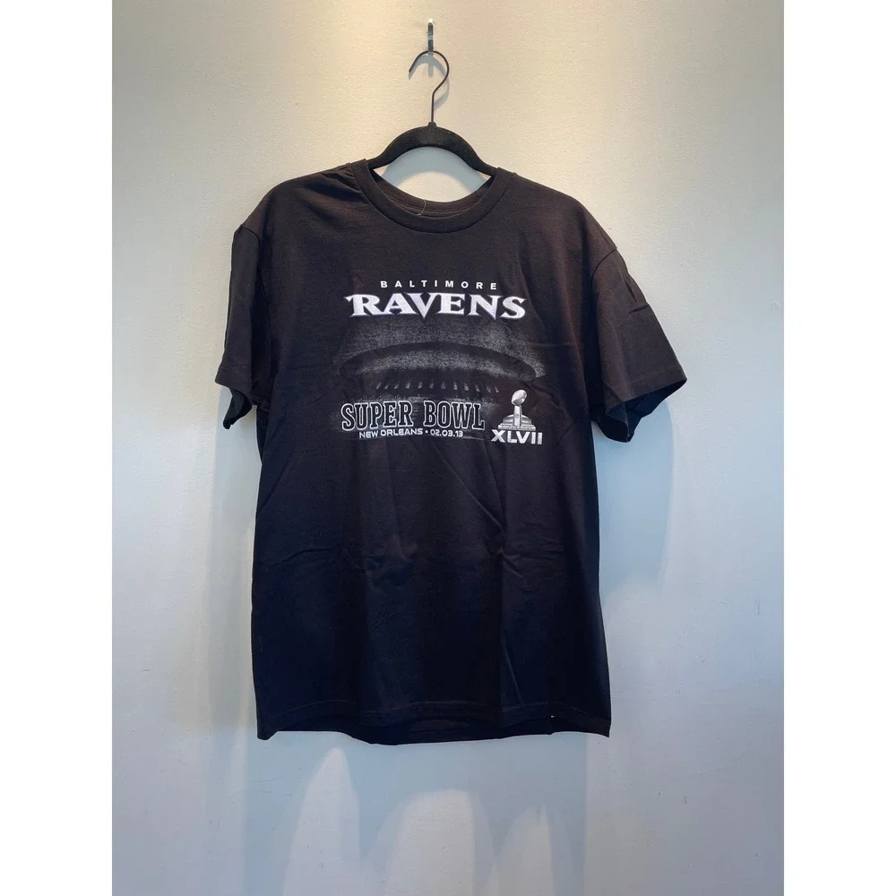 NFL Baltimore Ravens Super Bowl XLVII Shirt Mens Large Black New Orleans 2013 - Picture 3 of 5